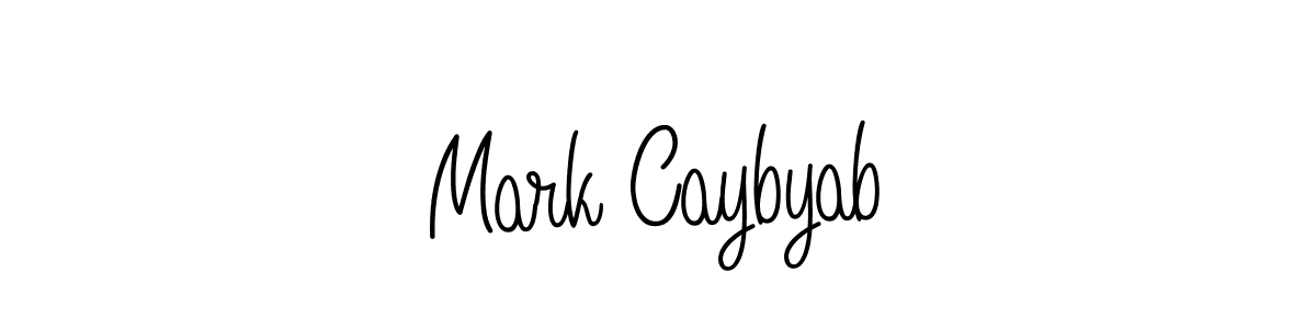 How to make Mark Caybyab name signature. Use Angelique-Rose-font-FFP style for creating short signs online. This is the latest handwritten sign. Mark Caybyab signature style 5 images and pictures png