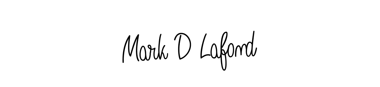 How to make Mark D Lafond signature? Angelique-Rose-font-FFP is a professional autograph style. Create handwritten signature for Mark D Lafond name. Mark D Lafond signature style 5 images and pictures png