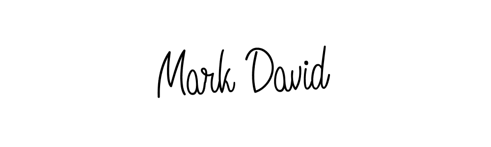 How to make Mark David name signature. Use Angelique-Rose-font-FFP style for creating short signs online. This is the latest handwritten sign. Mark David signature style 5 images and pictures png