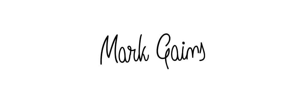 Once you've used our free online signature maker to create your best signature Angelique-Rose-font-FFP style, it's time to enjoy all of the benefits that Mark Gains name signing documents. Mark Gains signature style 5 images and pictures png