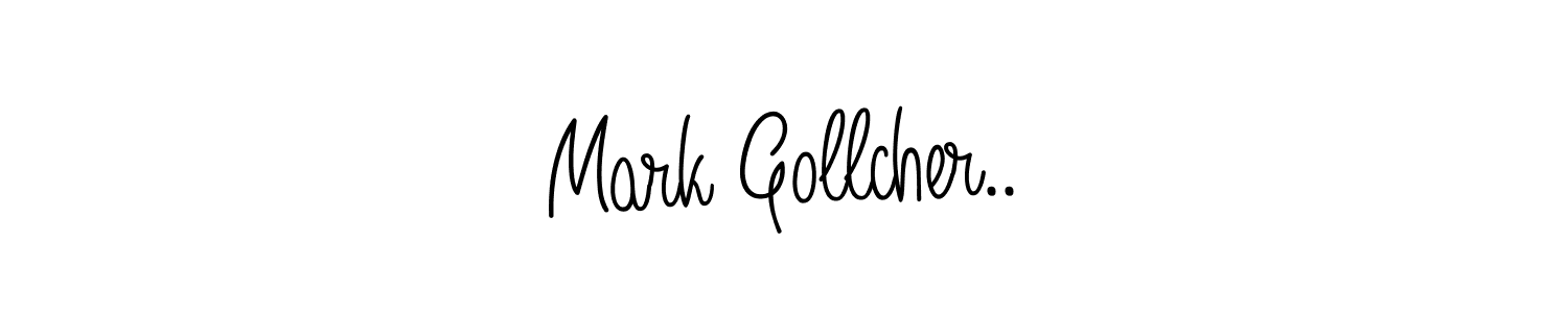 Create a beautiful signature design for name Mark Gollcher... With this signature (Angelique-Rose-font-FFP) fonts, you can make a handwritten signature for free. Mark Gollcher.. signature style 5 images and pictures png