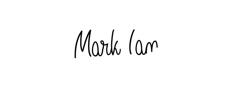 Mark Ian stylish signature style. Best Handwritten Sign (Angelique-Rose-font-FFP) for my name. Handwritten Signature Collection Ideas for my name Mark Ian. Mark Ian signature style 5 images and pictures png