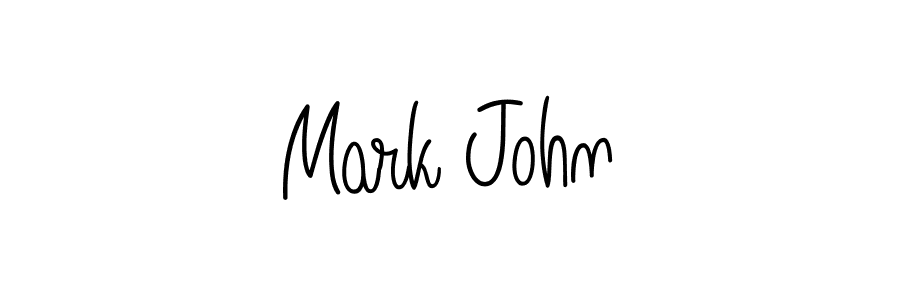 Make a beautiful signature design for name Mark John. With this signature (Angelique-Rose-font-FFP) style, you can create a handwritten signature for free. Mark John signature style 5 images and pictures png