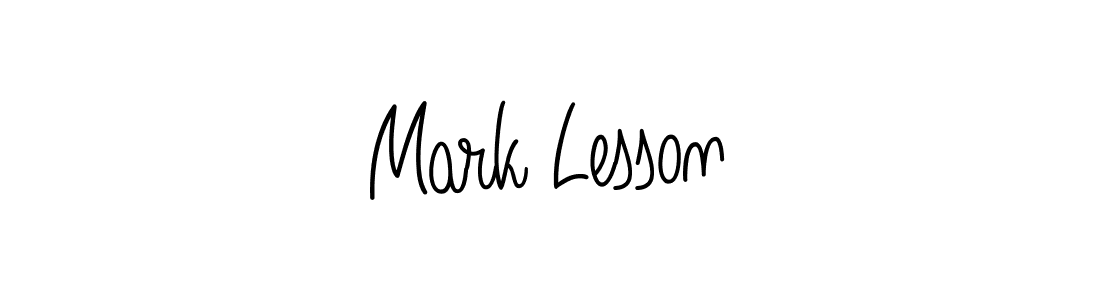 How to Draw Mark Lesson signature style? Angelique-Rose-font-FFP is a latest design signature styles for name Mark Lesson. Mark Lesson signature style 5 images and pictures png