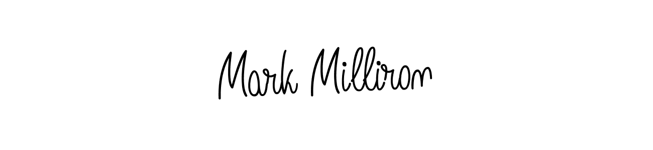 How to make Mark Milliron name signature. Use Angelique-Rose-font-FFP style for creating short signs online. This is the latest handwritten sign. Mark Milliron signature style 5 images and pictures png