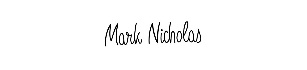 Also we have Mark Nicholas name is the best signature style. Create professional handwritten signature collection using Angelique-Rose-font-FFP autograph style. Mark Nicholas signature style 5 images and pictures png