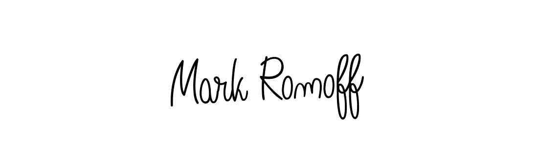 You should practise on your own different ways (Angelique-Rose-font-FFP) to write your name (Mark Romoff) in signature. don't let someone else do it for you. Mark Romoff signature style 5 images and pictures png