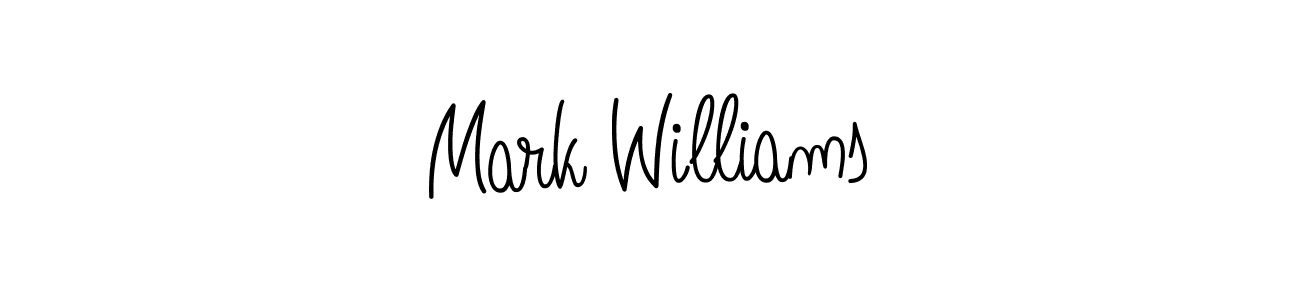Make a beautiful signature design for name Mark Williams. With this signature (Angelique-Rose-font-FFP) style, you can create a handwritten signature for free. Mark Williams signature style 5 images and pictures png