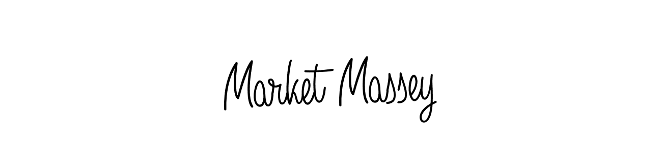 You should practise on your own different ways (Angelique-Rose-font-FFP) to write your name (Market Massey) in signature. don't let someone else do it for you. Market Massey signature style 5 images and pictures png