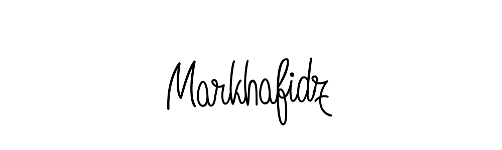 Use a signature maker to create a handwritten signature online. With this signature software, you can design (Angelique-Rose-font-FFP) your own signature for name Markhafidz. Markhafidz signature style 5 images and pictures png