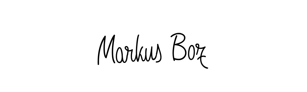 Make a beautiful signature design for name Markus Boz. With this signature (Angelique-Rose-font-FFP) style, you can create a handwritten signature for free. Markus Boz signature style 5 images and pictures png