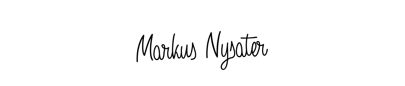How to Draw Markus Nysater signature style? Angelique-Rose-font-FFP is a latest design signature styles for name Markus Nysater. Markus Nysater signature style 5 images and pictures png