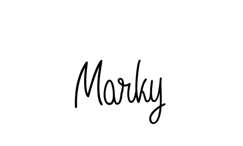 The best way (Angelique-Rose-font-FFP) to make a short signature is to pick only two or three words in your name. The name Marky include a total of six letters. For converting this name. Marky signature style 5 images and pictures png