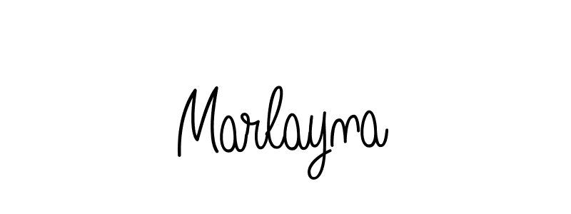 if you are searching for the best signature style for your name Marlayna. so please give up your signature search. here we have designed multiple signature styles  using Angelique-Rose-font-FFP. Marlayna signature style 5 images and pictures png