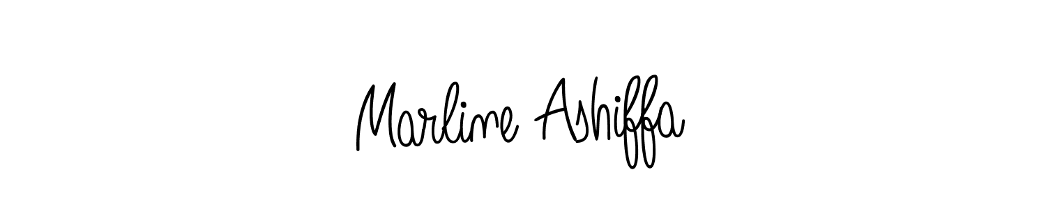 How to Draw Marline Ashiffa signature style? Angelique-Rose-font-FFP is a latest design signature styles for name Marline Ashiffa. Marline Ashiffa signature style 5 images and pictures png