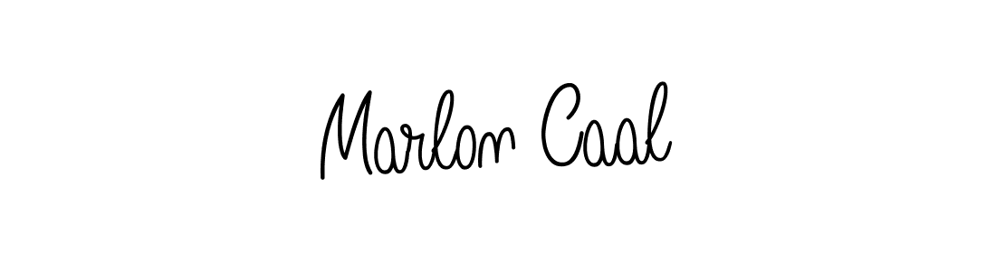 How to make Marlon Caal name signature. Use Angelique-Rose-font-FFP style for creating short signs online. This is the latest handwritten sign. Marlon Caal signature style 5 images and pictures png