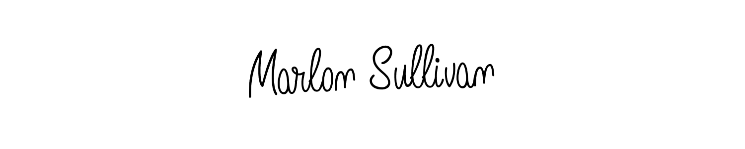 How to make Marlon Sullivan name signature. Use Angelique-Rose-font-FFP style for creating short signs online. This is the latest handwritten sign. Marlon Sullivan signature style 5 images and pictures png