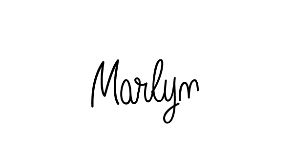Design your own signature with our free online signature maker. With this signature software, you can create a handwritten (Angelique-Rose-font-FFP) signature for name Marlyn. Marlyn signature style 5 images and pictures png