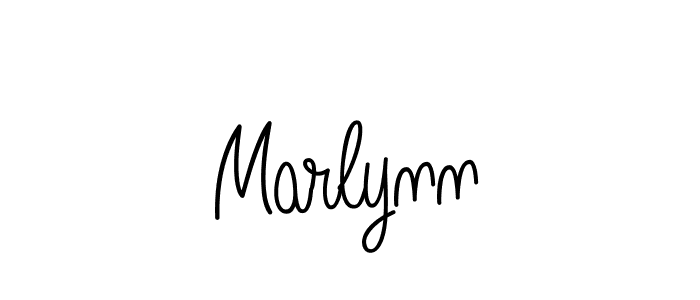 How to Draw Marlynn signature style? Angelique-Rose-font-FFP is a latest design signature styles for name Marlynn. Marlynn signature style 5 images and pictures png