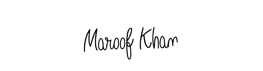 Create a beautiful signature design for name Maroof Khan. With this signature (Angelique-Rose-font-FFP) fonts, you can make a handwritten signature for free. Maroof Khan signature style 5 images and pictures png