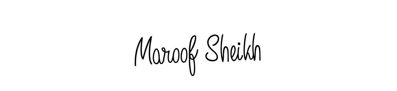 The best way (Angelique-Rose-font-FFP) to make a short signature is to pick only two or three words in your name. The name Maroof Sheikh include a total of six letters. For converting this name. Maroof Sheikh signature style 5 images and pictures png