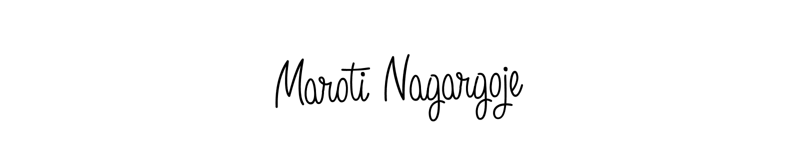 Use a signature maker to create a handwritten signature online. With this signature software, you can design (Angelique-Rose-font-FFP) your own signature for name Maroti Nagargoje. Maroti Nagargoje signature style 5 images and pictures png