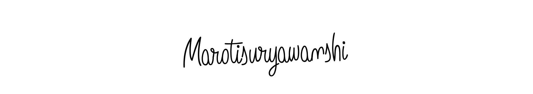 Once you've used our free online signature maker to create your best signature Angelique-Rose-font-FFP style, it's time to enjoy all of the benefits that Marotisuryawanshi name signing documents. Marotisuryawanshi signature style 5 images and pictures png