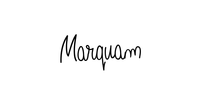 Design your own signature with our free online signature maker. With this signature software, you can create a handwritten (Angelique-Rose-font-FFP) signature for name Marquam. Marquam signature style 5 images and pictures png