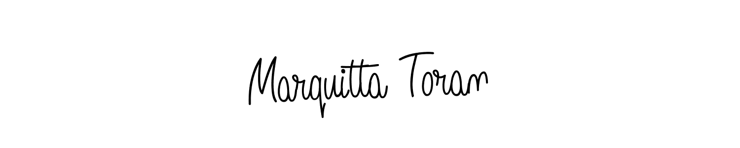 Check out images of Autograph of Marquitta Toran name. Actor Marquitta Toran Signature Style. Angelique-Rose-font-FFP is a professional sign style online. Marquitta Toran signature style 5 images and pictures png