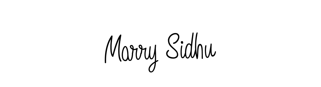 You should practise on your own different ways (Angelique-Rose-font-FFP) to write your name (Marry Sidhu) in signature. don't let someone else do it for you. Marry Sidhu signature style 5 images and pictures png
