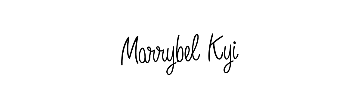 Angelique-Rose-font-FFP is a professional signature style that is perfect for those who want to add a touch of class to their signature. It is also a great choice for those who want to make their signature more unique. Get Marrybel Kyi name to fancy signature for free. Marrybel Kyi signature style 5 images and pictures png