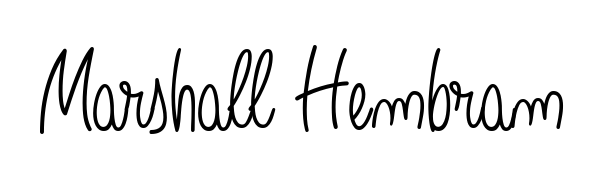 Master the art of signing with Marshall Hembram written in fluent Angelique-Rose-font-FFP script. A great template to practice and refine your handwriting. Marshall Hembram signature style 5 images and pictures png