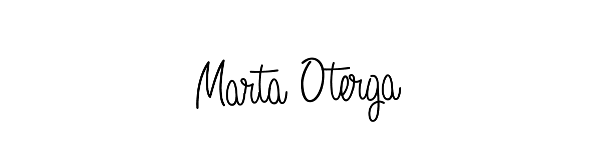 Design your own signature with our free online signature maker. With this signature software, you can create a handwritten (Angelique-Rose-font-FFP) signature for name Marta Oterga. Marta Oterga signature style 5 images and pictures png