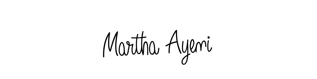The best way (Angelique-Rose-font-FFP) to make a short signature is to pick only two or three words in your name. The name Martha Ayeni include a total of six letters. For converting this name. Martha Ayeni signature style 5 images and pictures png