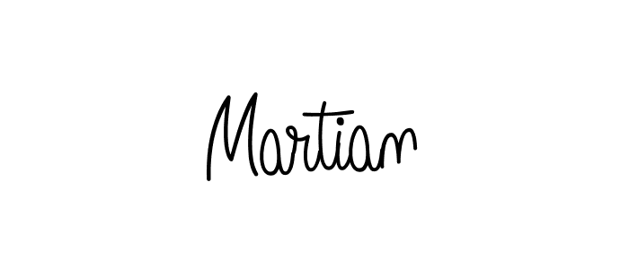 Make a beautiful signature design for name Martian. With this signature (Angelique-Rose-font-FFP) style, you can create a handwritten signature for free. Martian signature style 5 images and pictures png