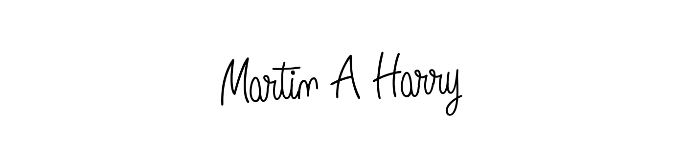 Make a beautiful signature design for name Martin A Harry. With this signature (Angelique-Rose-font-FFP) style, you can create a handwritten signature for free. Martin A Harry signature style 5 images and pictures png