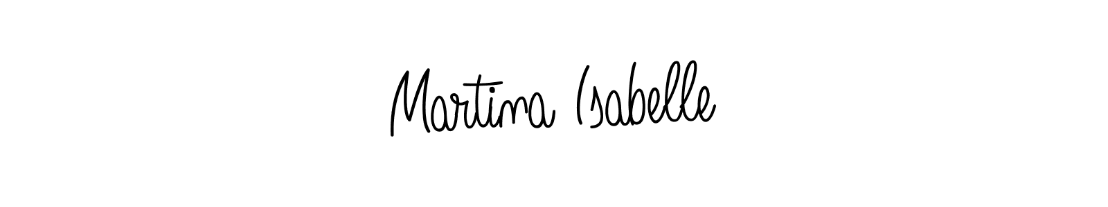 Create a beautiful signature design for name Martina Isabelle. With this signature (Angelique-Rose-font-FFP) fonts, you can make a handwritten signature for free. Martina Isabelle signature style 5 images and pictures png
