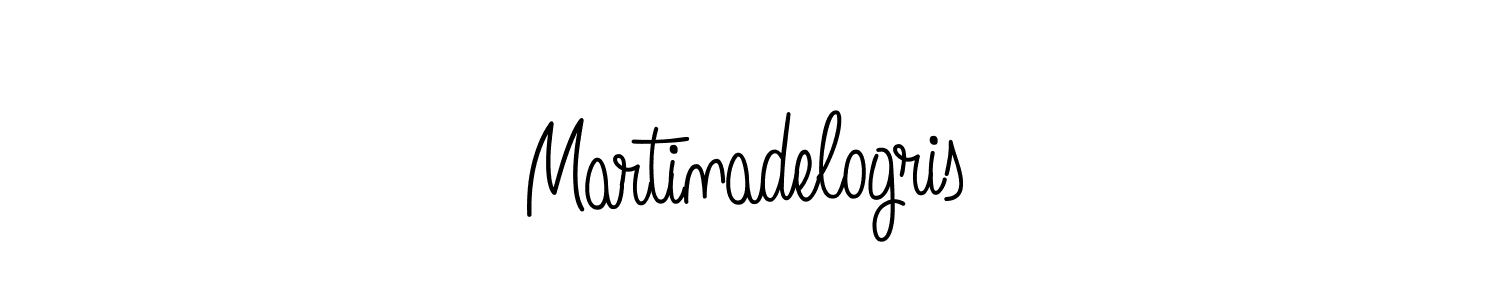 How to make Martinadelogris name signature. Use Angelique-Rose-font-FFP style for creating short signs online. This is the latest handwritten sign. Martinadelogris signature style 5 images and pictures png