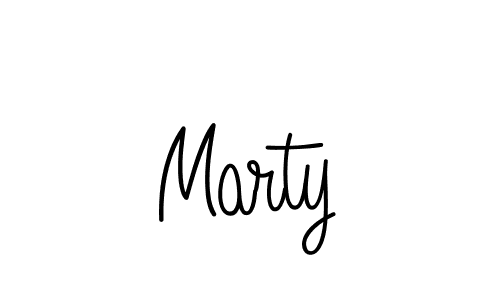 How to make Marty signature? Angelique-Rose-font-FFP is a professional autograph style. Create handwritten signature for Marty name. Marty signature style 5 images and pictures png