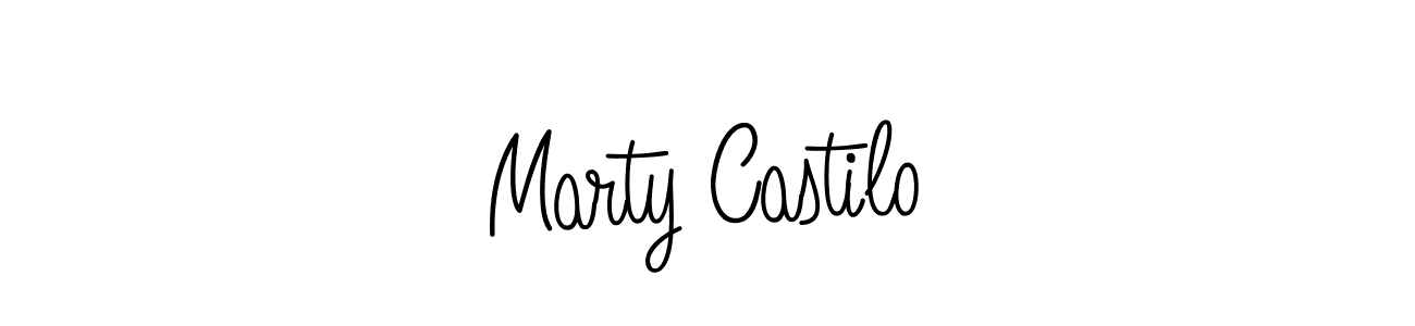 Make a beautiful signature design for name Marty Castilo. Use this online signature maker to create a handwritten signature for free. Marty Castilo signature style 5 images and pictures png