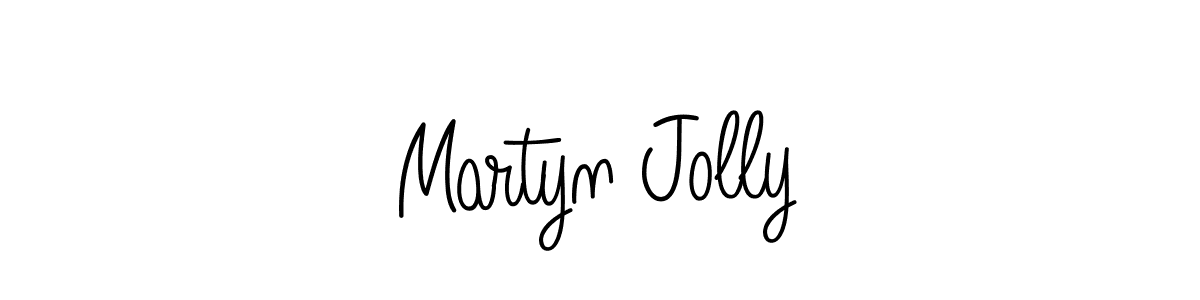 The best way (Angelique-Rose-font-FFP) to make a short signature is to pick only two or three words in your name. The name Martyn Jolly include a total of six letters. For converting this name. Martyn Jolly signature style 5 images and pictures png