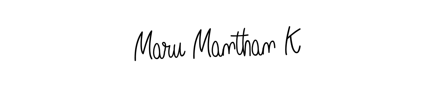 Also we have Maru Manthan K name is the best signature style. Create professional handwritten signature collection using Angelique-Rose-font-FFP autograph style. Maru Manthan K signature style 5 images and pictures png