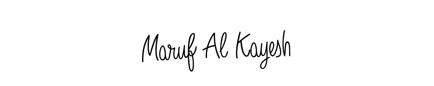 Create a beautiful signature design for name Maruf Al Kayesh. With this signature (Angelique-Rose-font-FFP) fonts, you can make a handwritten signature for free. Maruf Al Kayesh signature style 5 images and pictures png