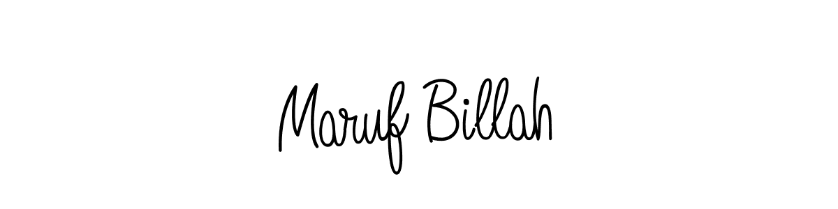 Create a beautiful signature design for name Maruf Billah. With this signature (Angelique-Rose-font-FFP) fonts, you can make a handwritten signature for free. Maruf Billah signature style 5 images and pictures png