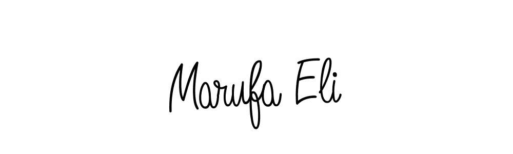 Make a beautiful signature design for name Marufa Eli. With this signature (Angelique-Rose-font-FFP) style, you can create a handwritten signature for free. Marufa Eli signature style 5 images and pictures png