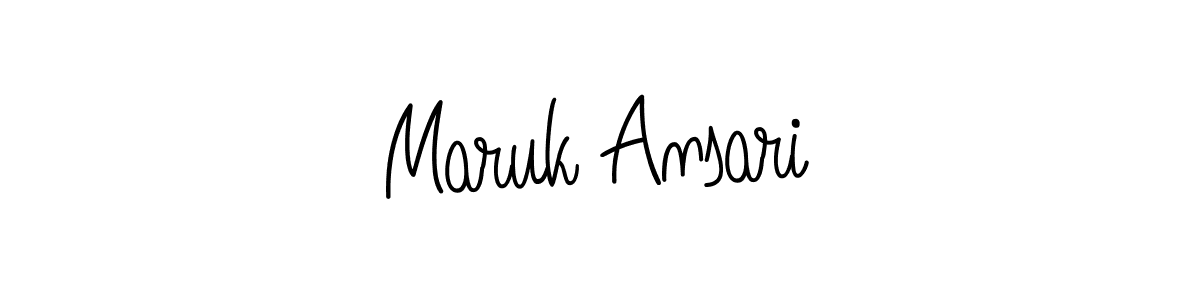 How to Draw Maruk Ansari signature style? Angelique-Rose-font-FFP is a latest design signature styles for name Maruk Ansari. Maruk Ansari signature style 5 images and pictures png