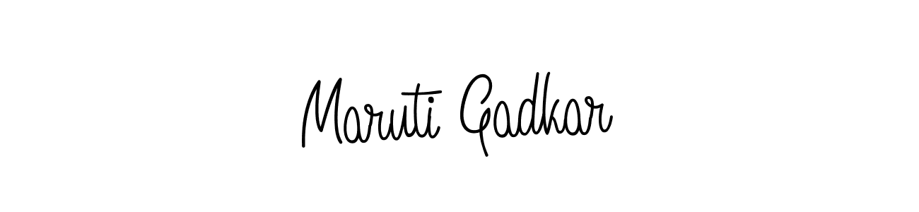 Maruti Gadkar stylish signature style. Best Handwritten Sign (Angelique-Rose-font-FFP) for my name. Handwritten Signature Collection Ideas for my name Maruti Gadkar. Maruti Gadkar signature style 5 images and pictures png