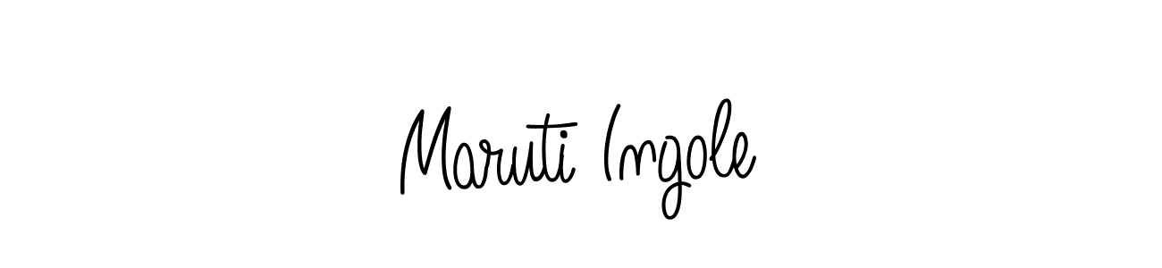 Maruti Ingole stylish signature style. Best Handwritten Sign (Angelique-Rose-font-FFP) for my name. Handwritten Signature Collection Ideas for my name Maruti Ingole. Maruti Ingole signature style 5 images and pictures png