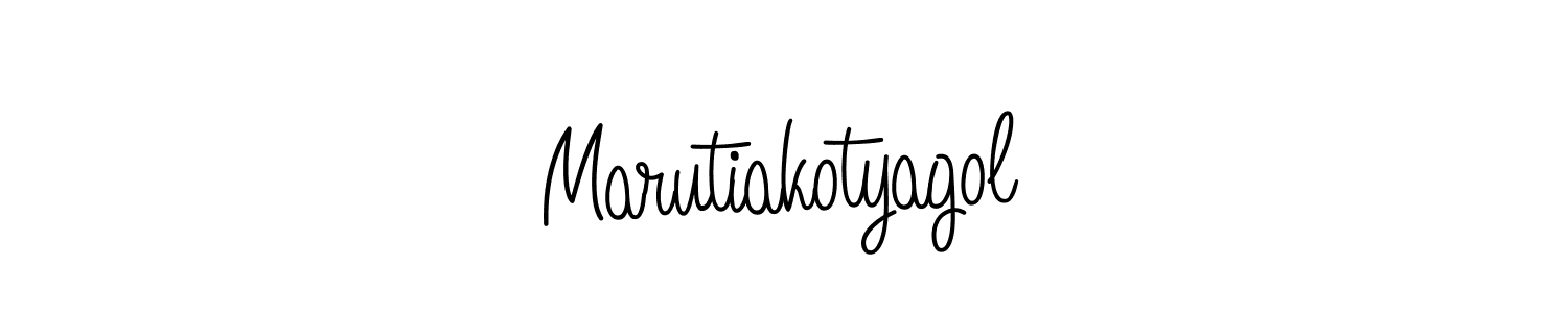 Also we have Marutiakotyagol name is the best signature style. Create professional handwritten signature collection using Angelique-Rose-font-FFP autograph style. Marutiakotyagol signature style 5 images and pictures png