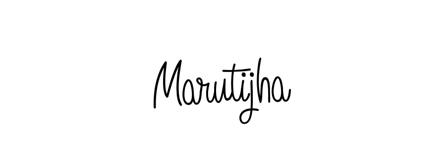 How to make Marutijha name signature. Use Angelique-Rose-font-FFP style for creating short signs online. This is the latest handwritten sign. Marutijha signature style 5 images and pictures png